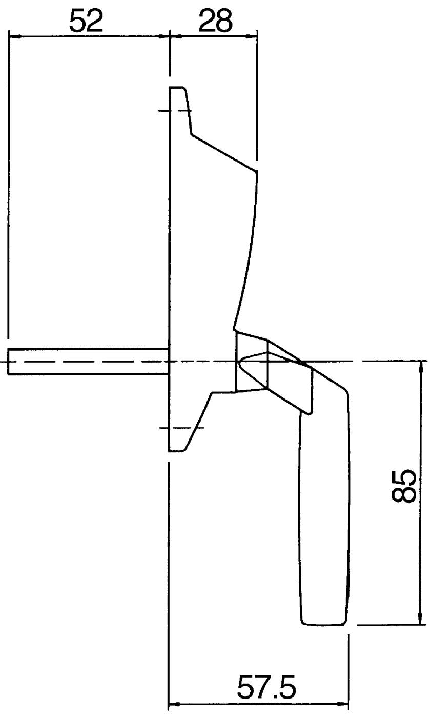 Säkerhetshandtag Fix 844S, 876S – bild 2