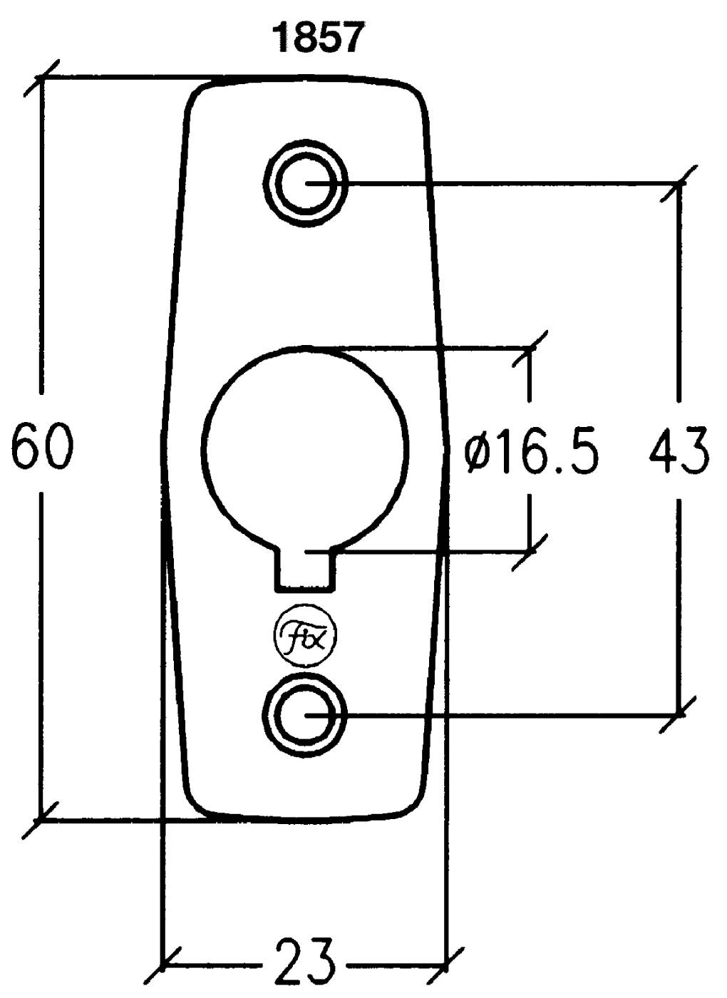 Täckbricka Fix 1857, 1857T – bild 2