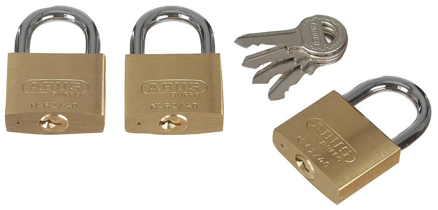 Hänglås ABUS 62/40 Trippelpack – bild 1