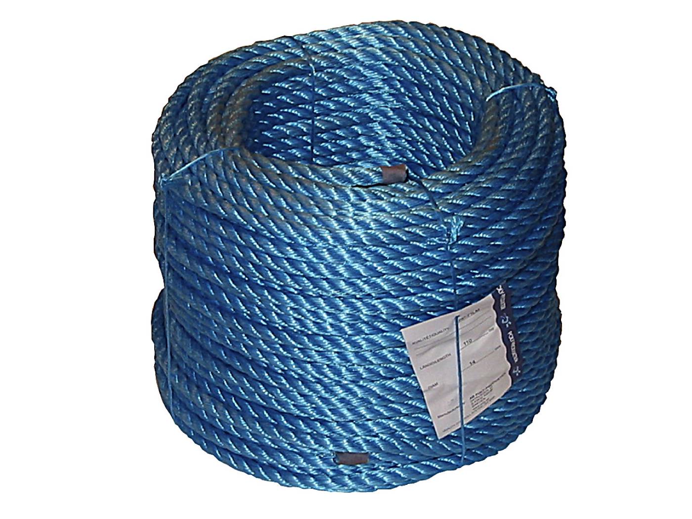 Polypropylentågvirke 3-slaget blått – bild 2