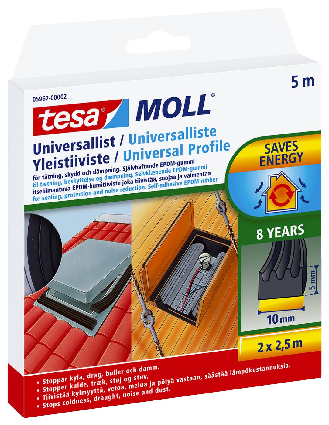 U-list självhäftande tesa 5910, 5962 – bild 2