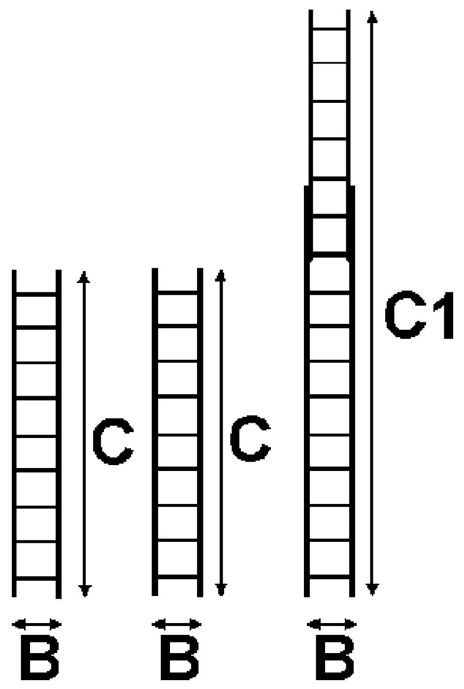 Utskjutsstege 2-delad 8000D W.steps Ladders Home – bild 2