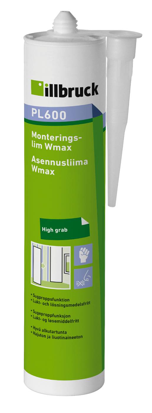 Monteringslim PL600 Wmax
