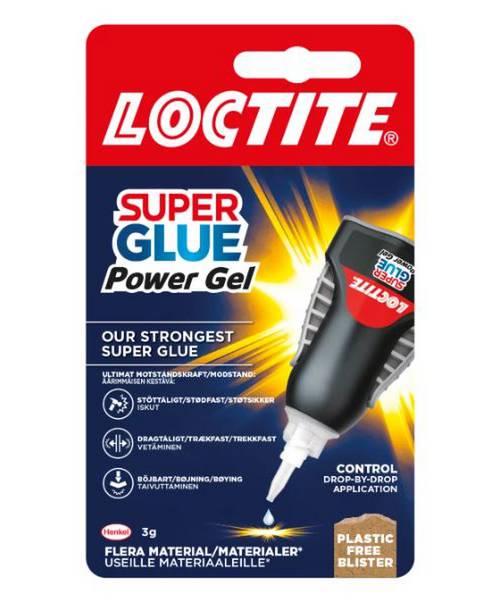Snabblim Loctite Super Glue Power Gel Control