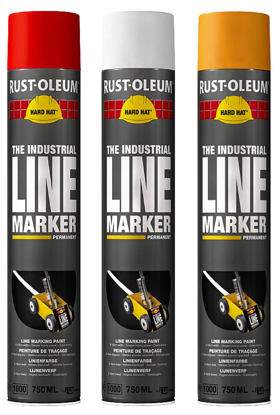 Linjemarkeringsfärg Rust-Oleum Hard Hat 750 ml