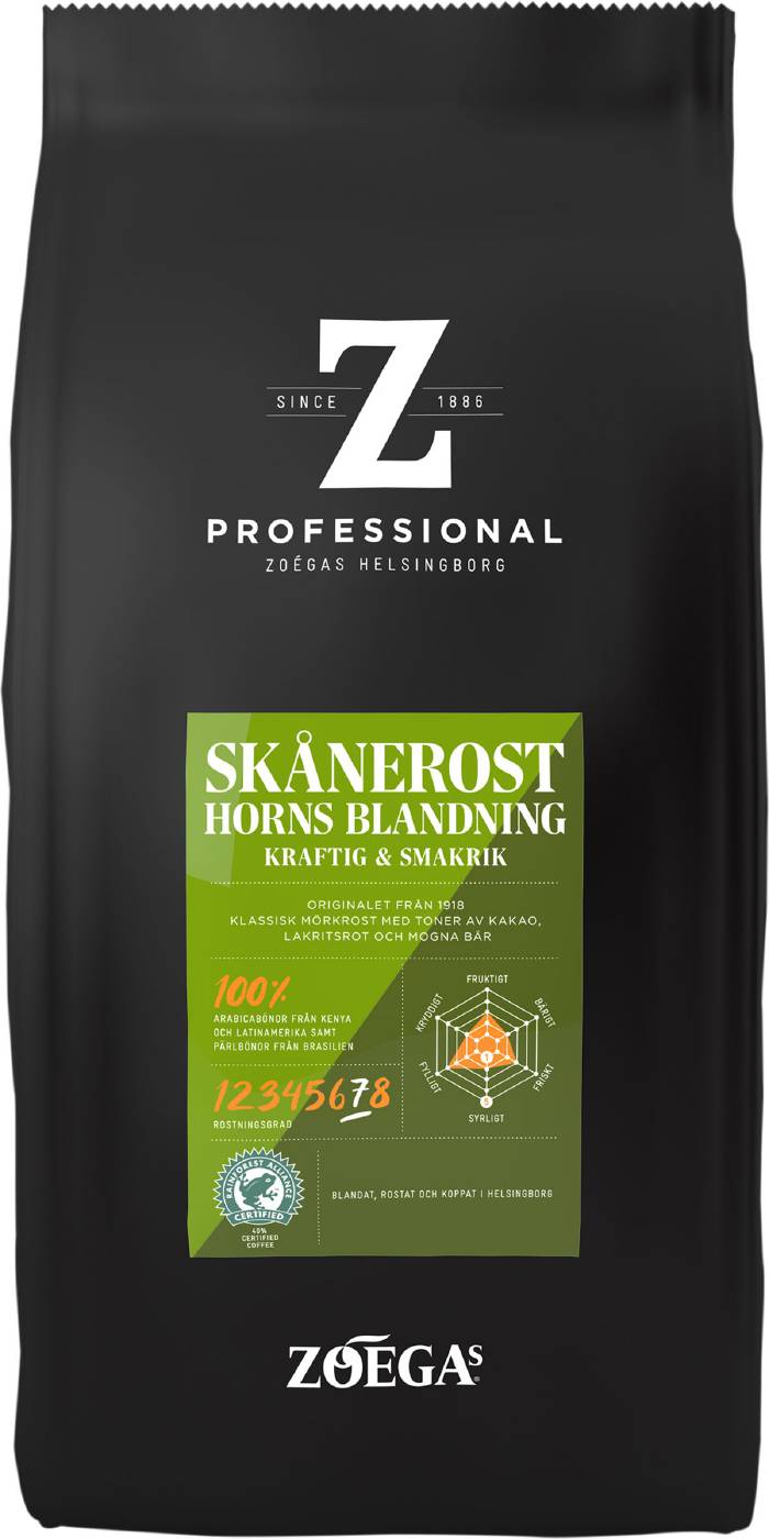 Kaffe Zoegas Skånerost hela bönor