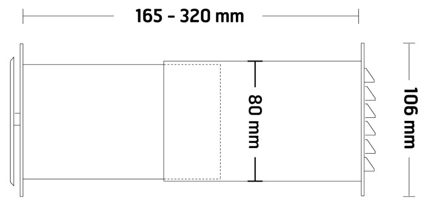Skåpventil komplett Flexit – bild 2