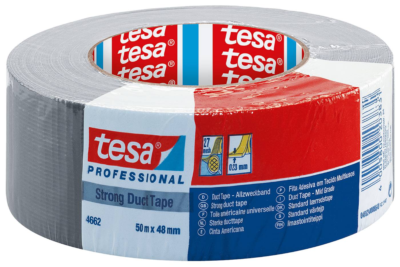 Silvertejp - byggtejp tesa 4662