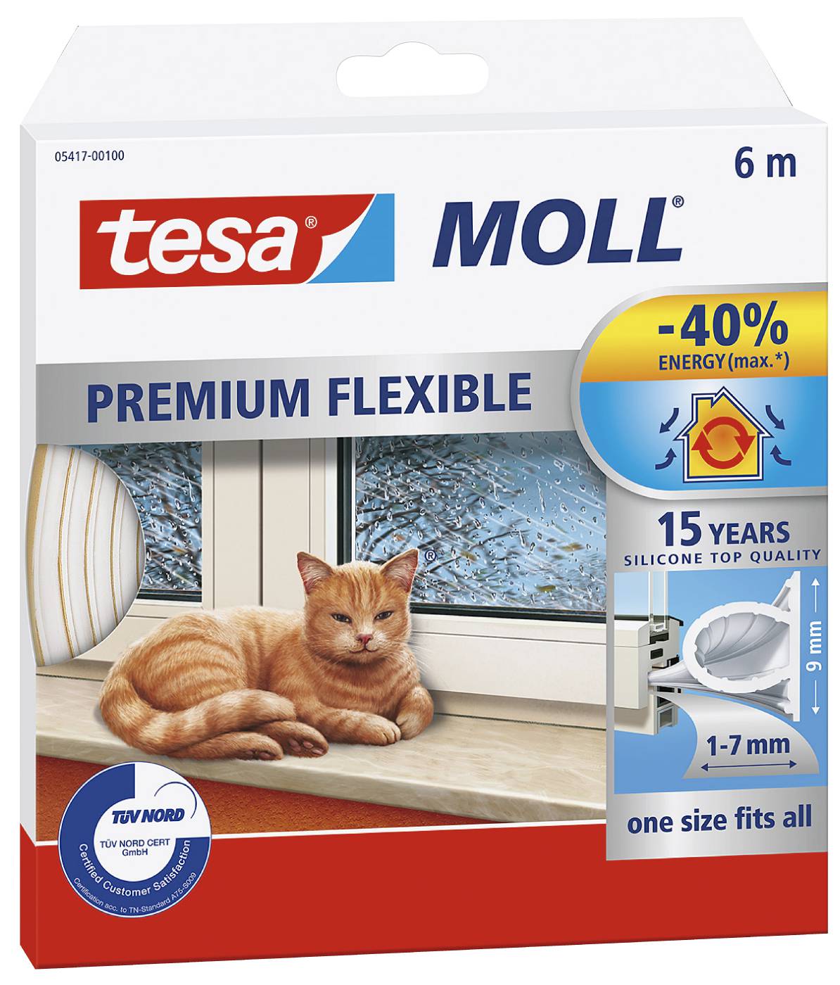 Silikontätningslist tesa 5417, 5450 – bild 1