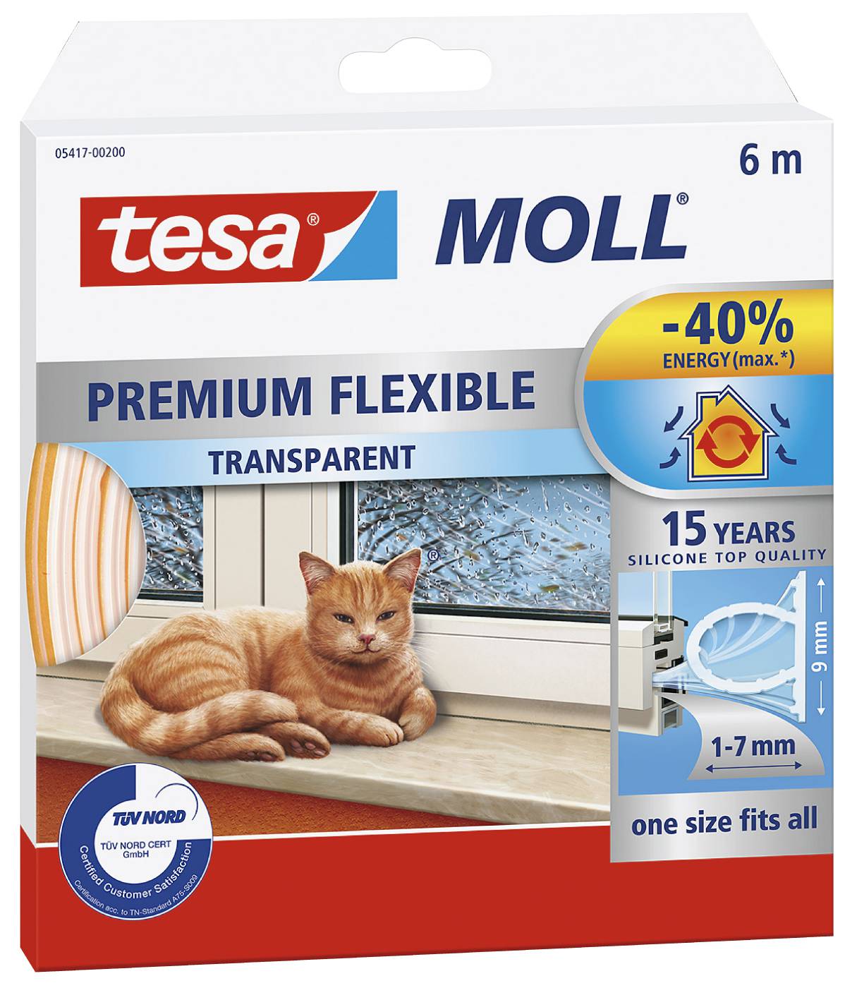 Silikontätningslist tesa 5417, 5450 – bild 2