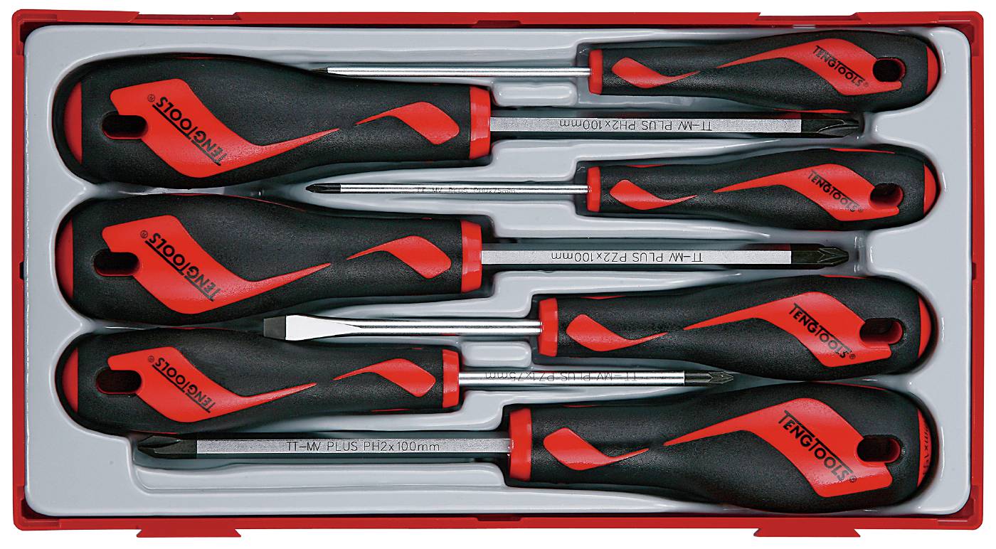 7 delars Skruvmejselsats Teng Tools TT917N