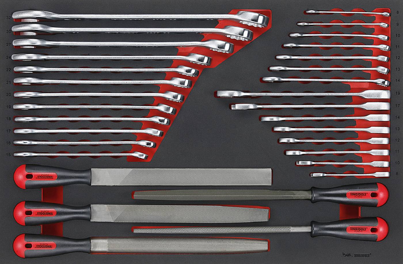 32 delars Nyckel-/filsats Teng Tools TTEX32