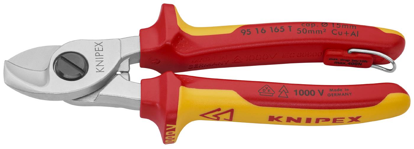 Kabeltång 1000-volt. Knipex 95 16 165 T