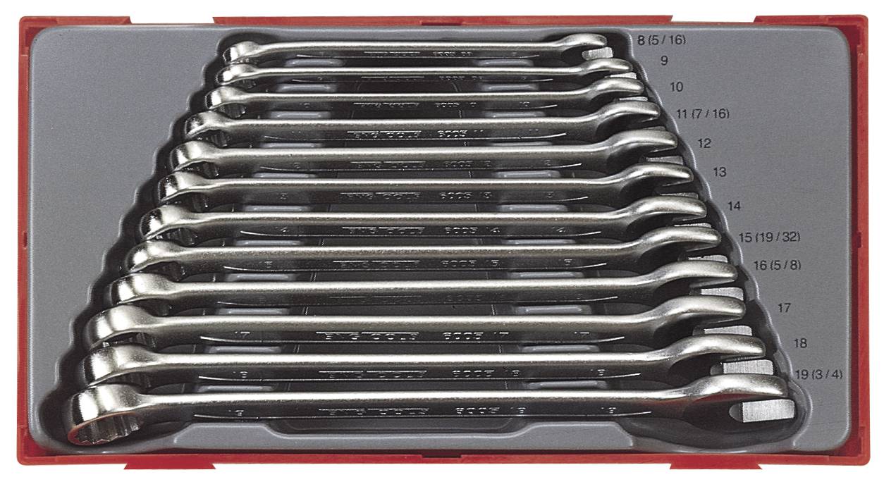 12 delars U-ringnycklar i sats Teng Tools TT1236