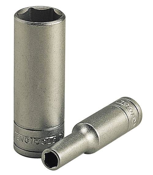 Hylsa. Med 1/4" fyrkantsfäste. Teng Tools M140206-C / M140216-C