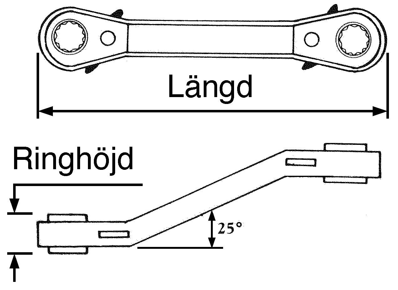 Ringspärrnyckel Teng Tools 680608 / 682122 – bild 2