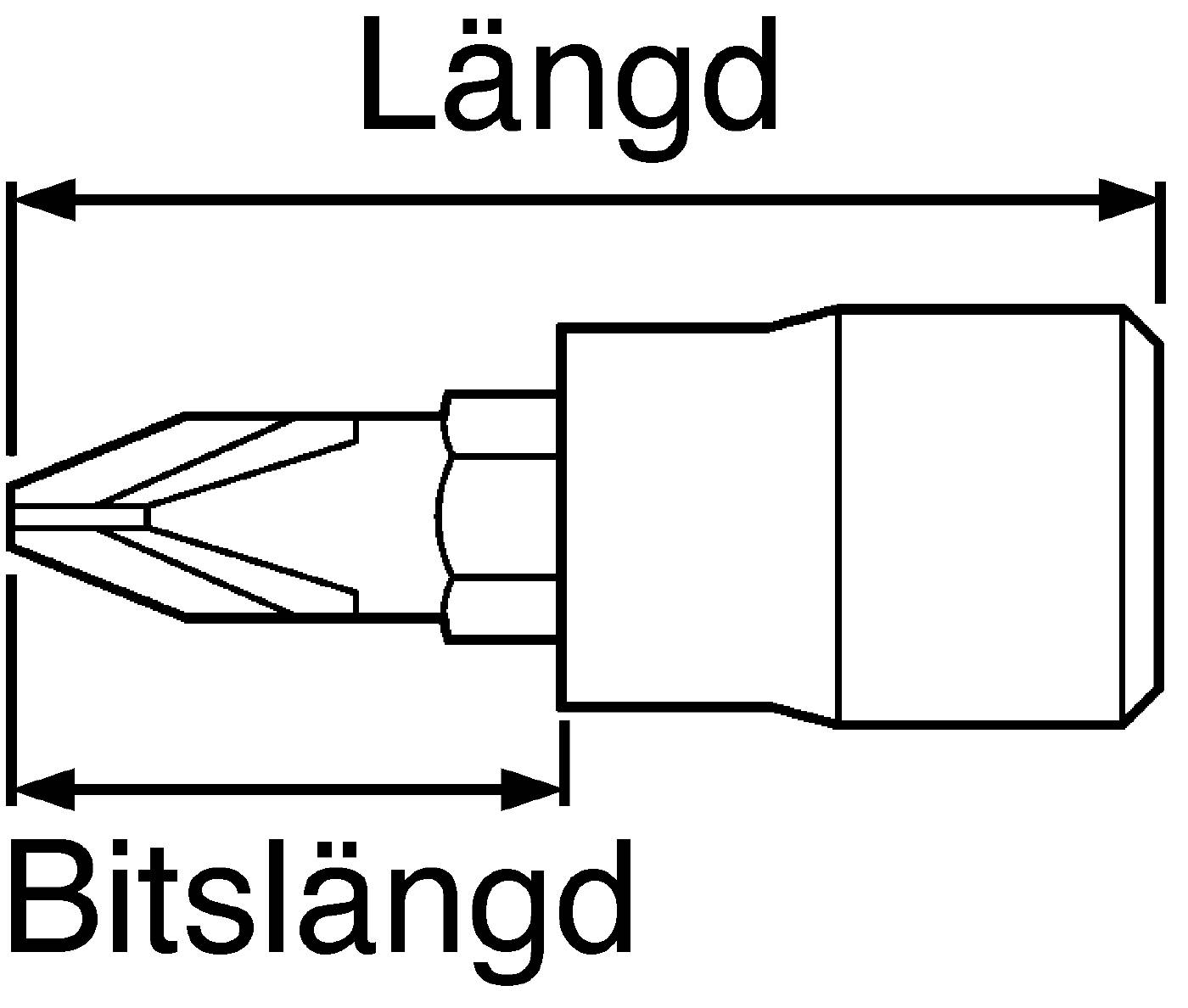 Skruvmejselhylsa med 1/4" fyrkantsfäste. Teng Tools M141300-C / M141303-C – bild 2