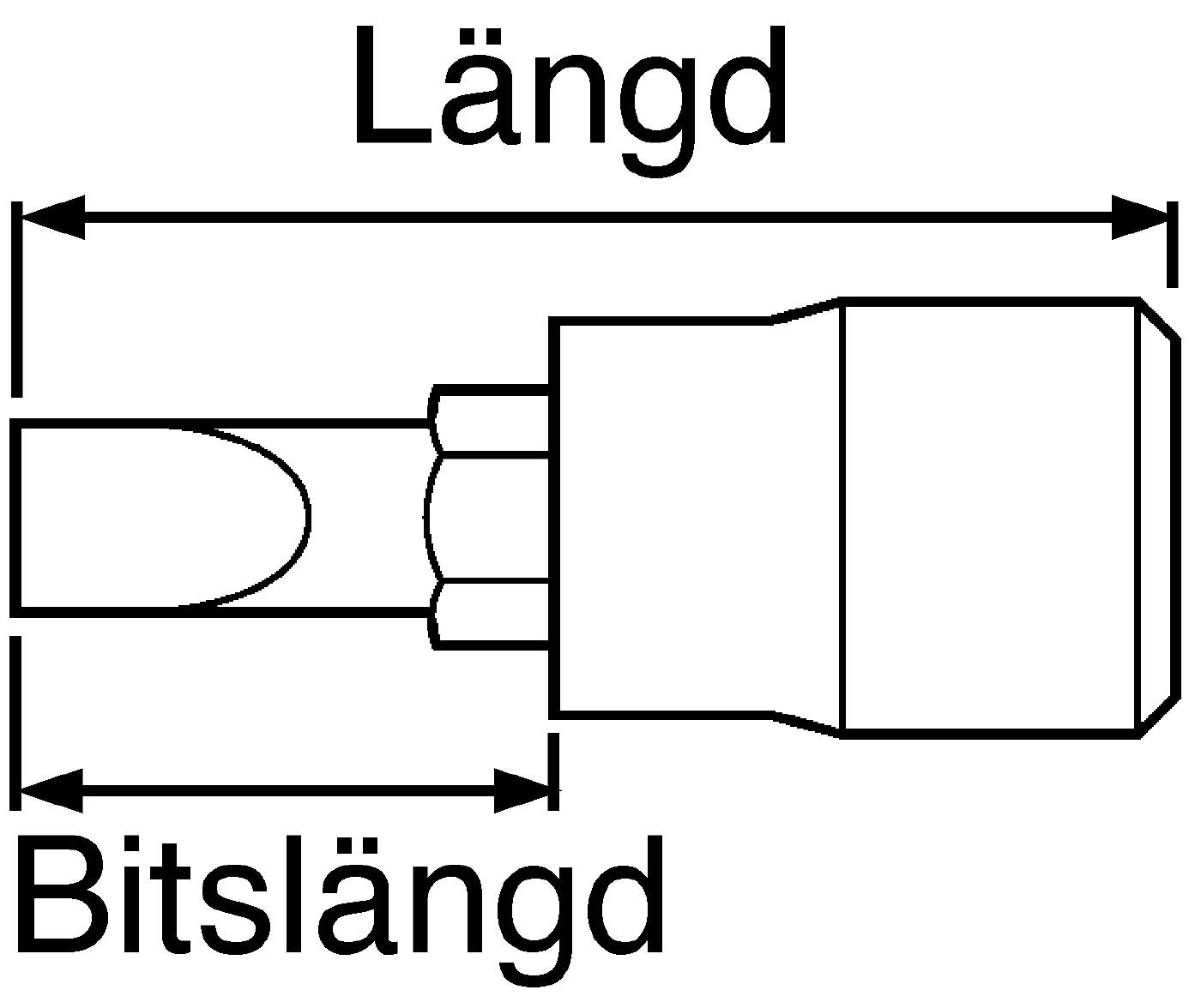 Skruvmejselhylsa med 1/4" fyrkantsfäste. Teng Tools M141404-C / M141407-C – bild 2