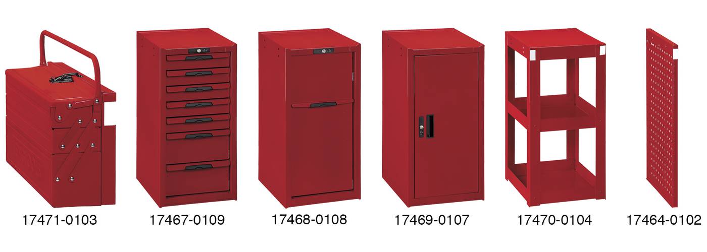 Sidoskåp till Teng Tools montörvagnar. Teng Tools TCW-D3 / TCW-SP01