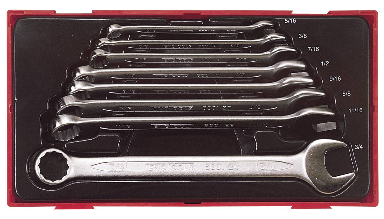 8 delars  U-ringnyckelsats Teng Tools TT3592