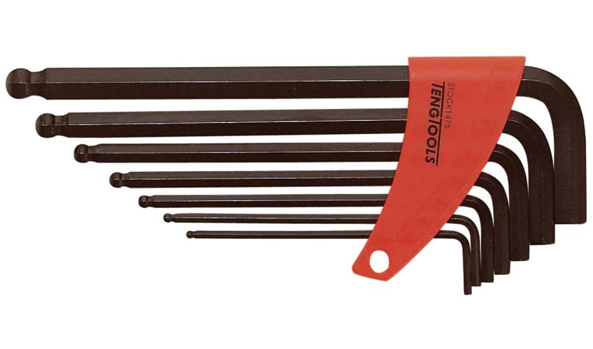 Sexkantnycklar i sats Teng Tools 1475 / 1474