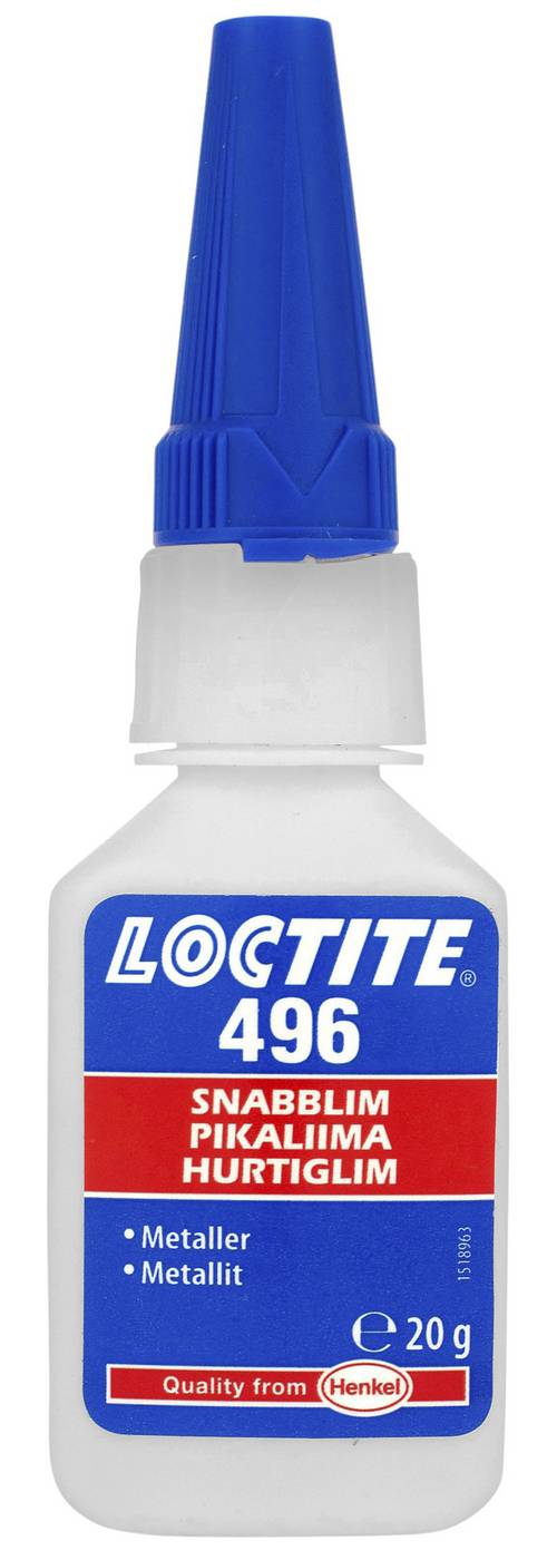 Snabblim metall Standard Loctite 496
