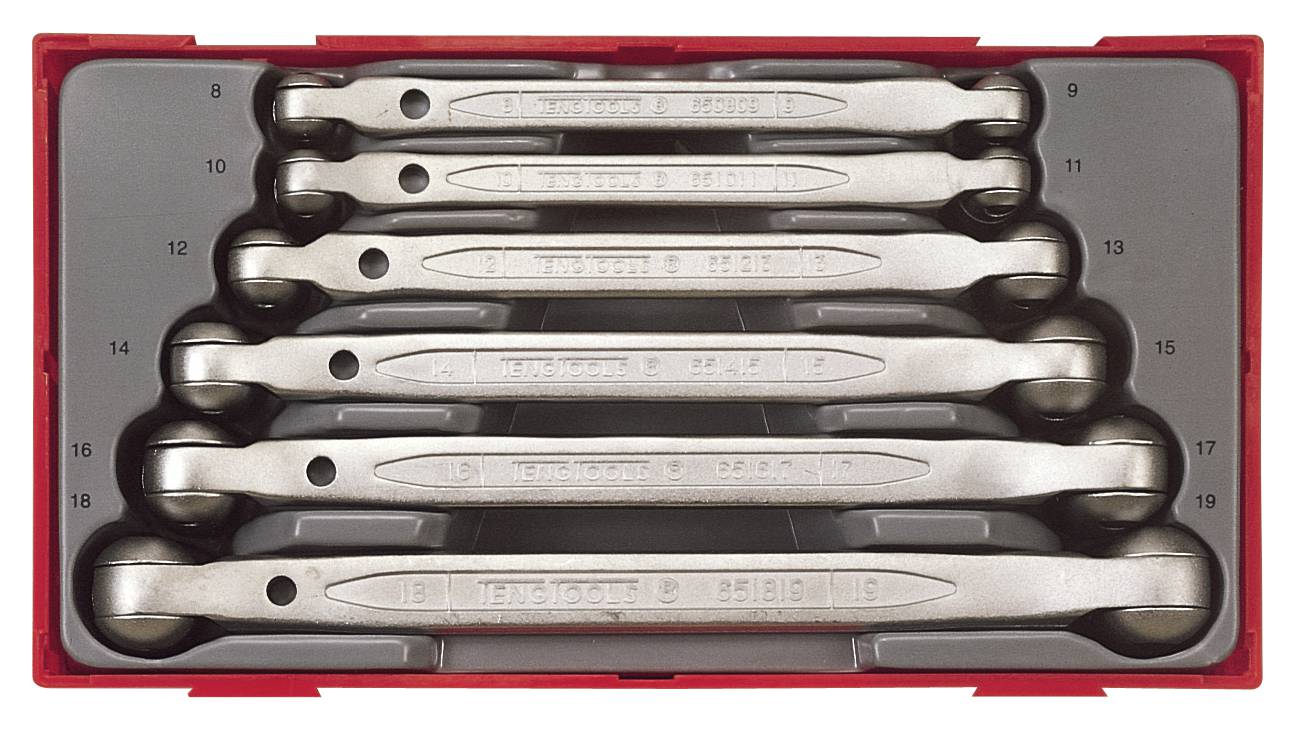 6 delars Ledhylsnyckelsats Teng Tools TT6506