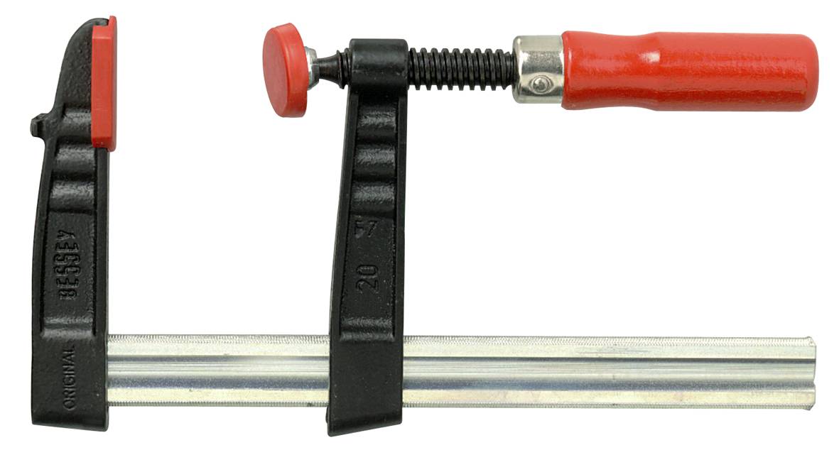 Skruvtving Bessey TG / TGK, Trähandtag – bild 1
