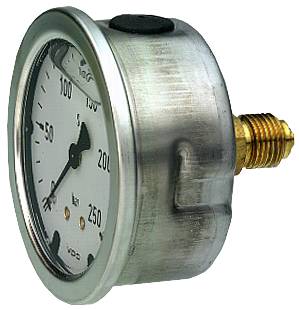 Manometer industri Hölje av rostfritt stål. Vätskefyllda OEM – bild 2