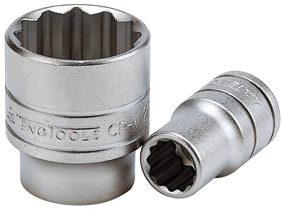 Hylsa. Med 1/2" fyrkantsfäste. Teng Tools M120112-C / M120140-C