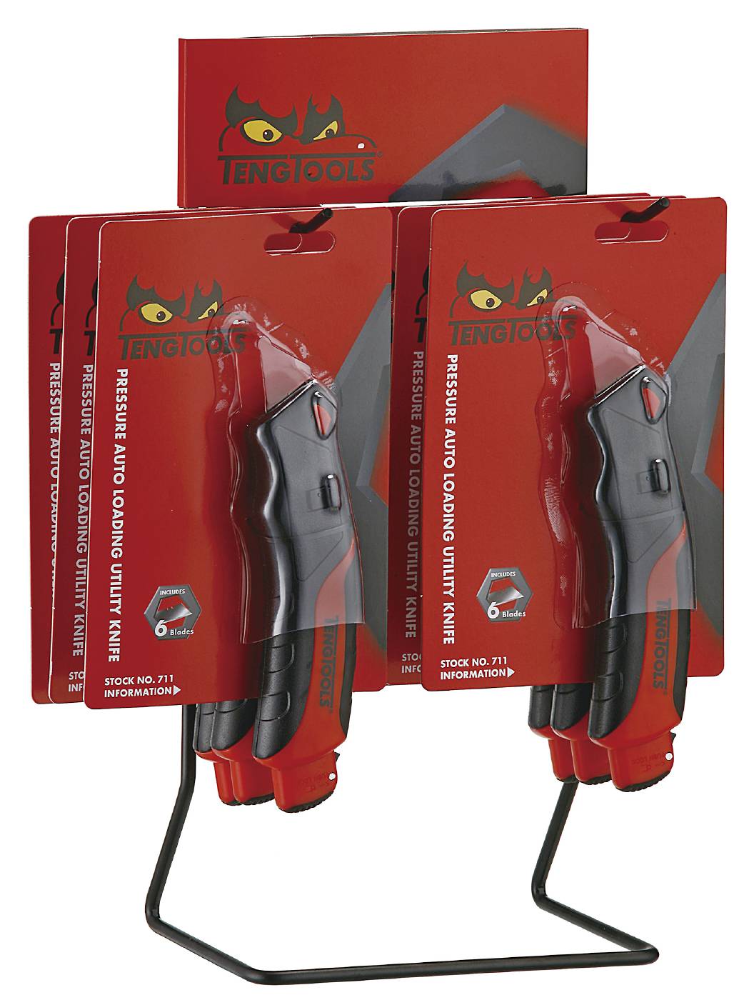 Universalknivar i display Teng Tools DIS-711