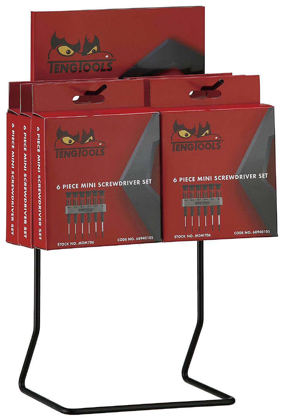 Finmekanikermejsel-display Teng Tools DIS-MDM706