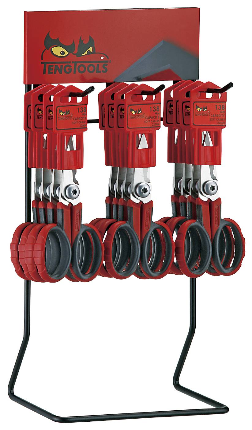 Kabelsaxar i display Teng Tools DIS-497
