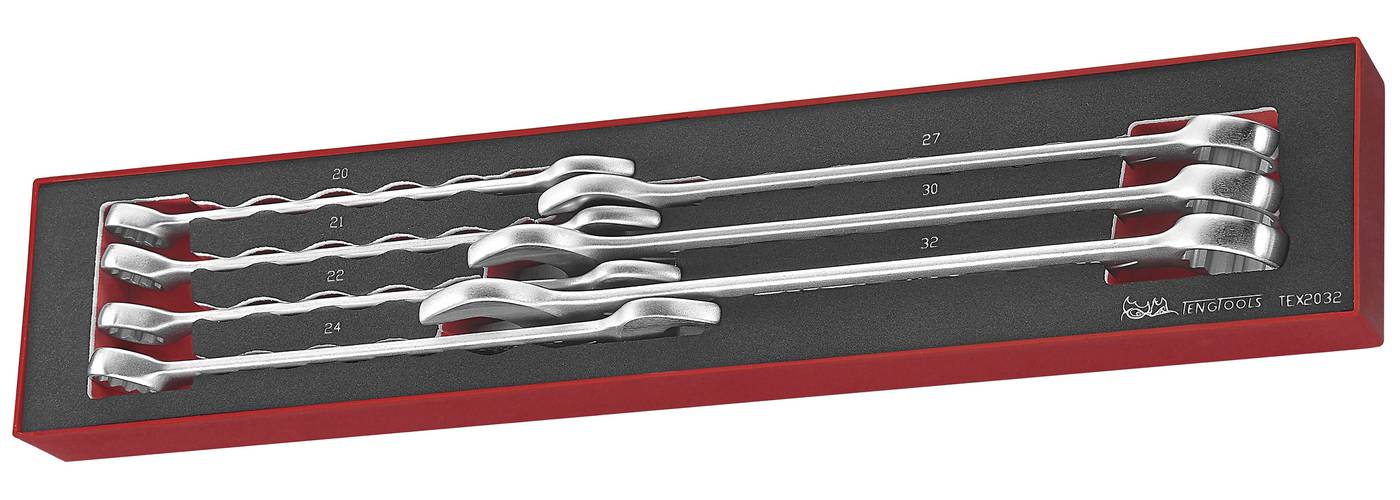 7 delars U-ringnyckelsats. Teng Tools TEX2032