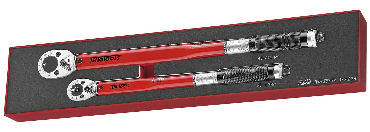 2 delars Momentnyckelsats. Teng Tools TEX1238 – bild 1