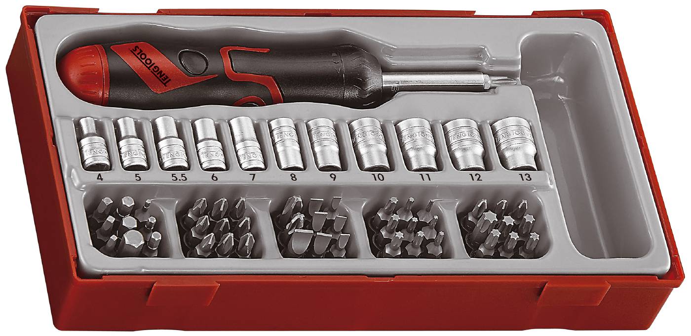 64 delars Bitsskruvmejselsats Teng Tools TTMDRT64 – bild 1