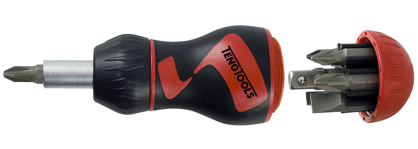 Stubby bitsspärrskruvmejsel Teng Tools MDR908S