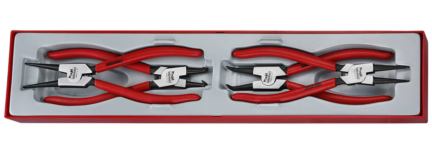 4 delars Spårringstång för in- och utvändiga spårringar Teng Tools TTX474-9