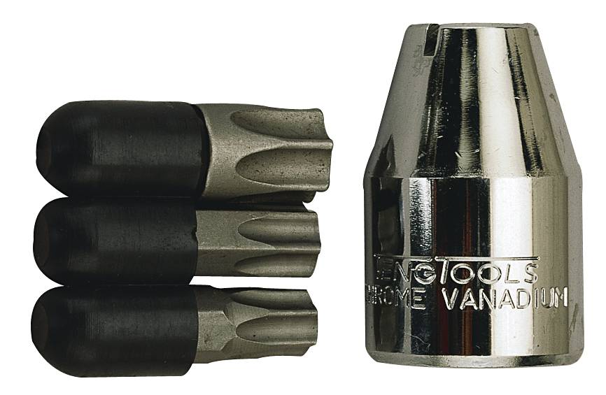 TX-hylsor i sats. Med 1/2" fyrkantsfäste. Teng Tools 1488