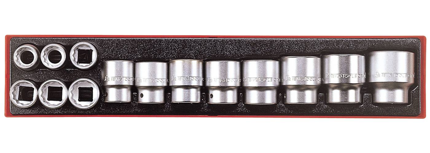 14 delars Hylssats. Med 3/4" fyrkantsfäste. Teng Tools TTX34AF