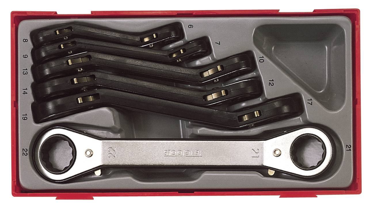 6 delars Ringspärrnyckelsats Teng Tools TTRORS