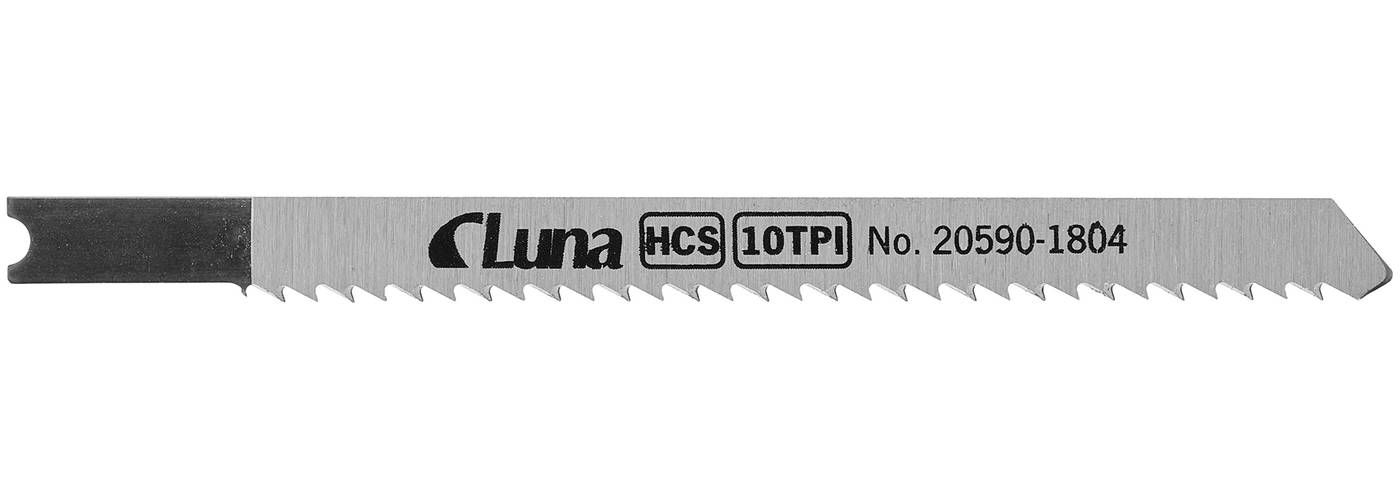 Sticksågblad av HCS för trä, med slipade tänder och konisk rygg fäste C