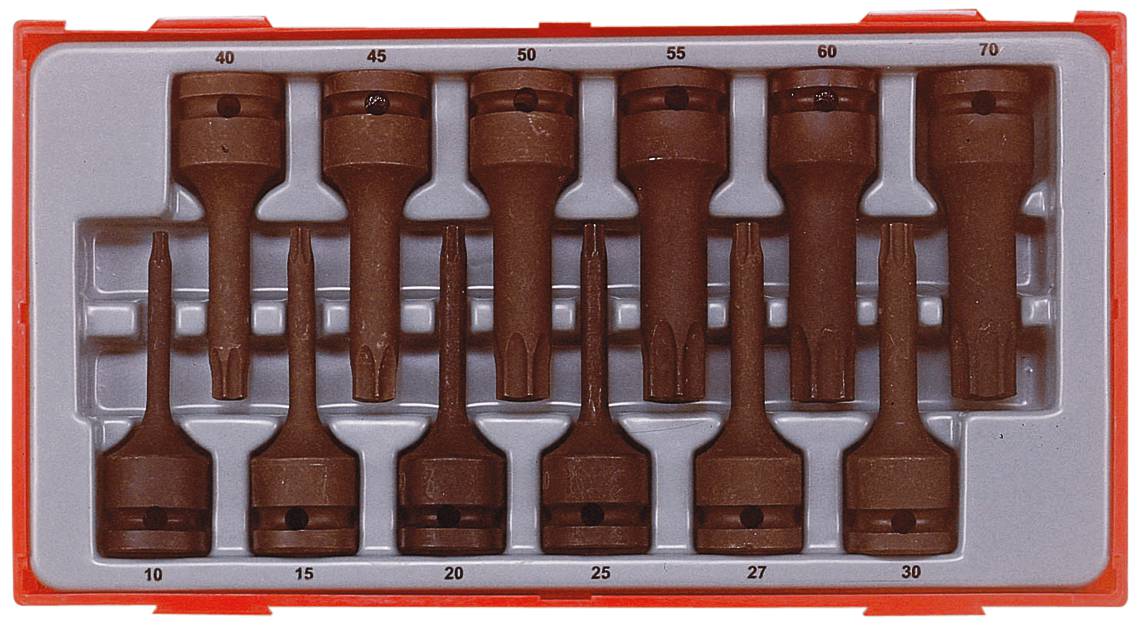 12 delars Krafthylsbitssats TX Teng Tools TT9212TX