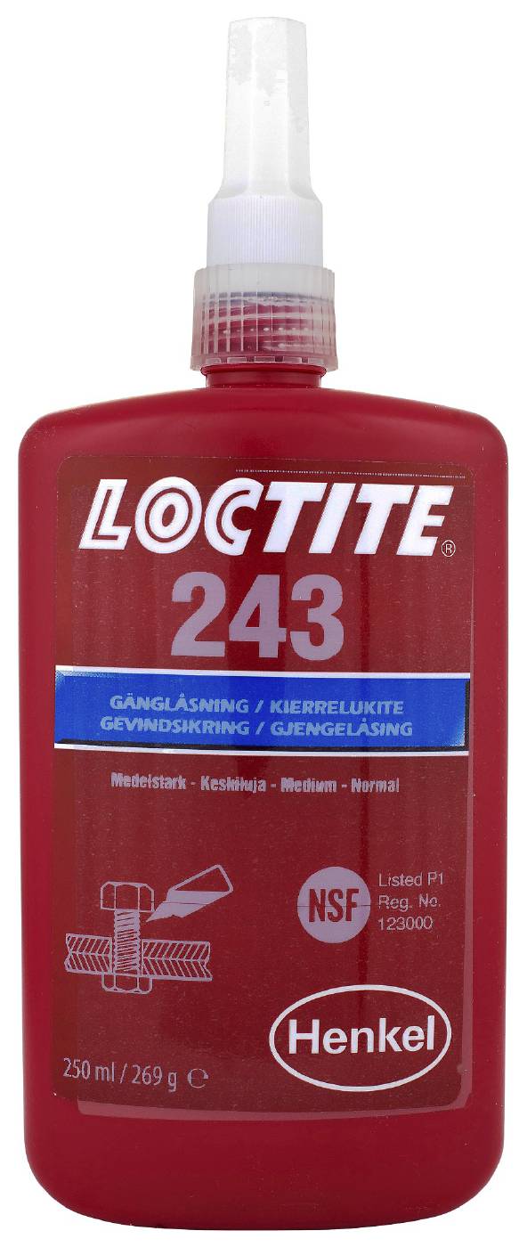 Gänglåsning medelstark Loctite 243 – bild 2