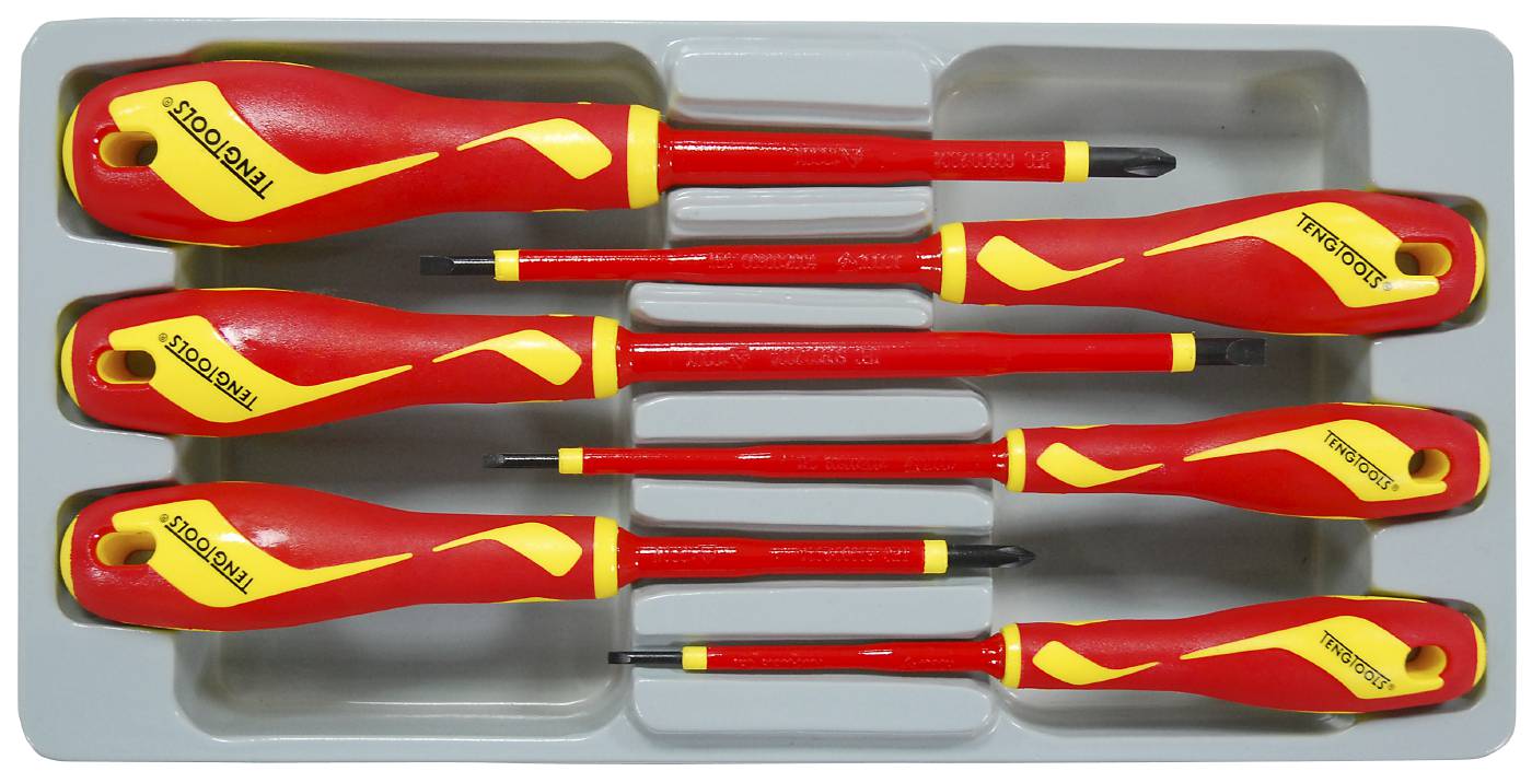 Skruvmejselsats för 1000 V. Teng Tools MDV906N
