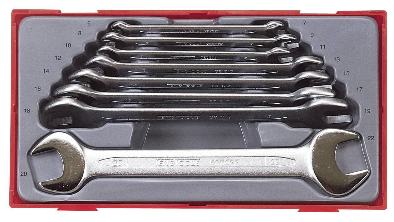 8 st Fasta nycklar i sats Teng Tools TT6208