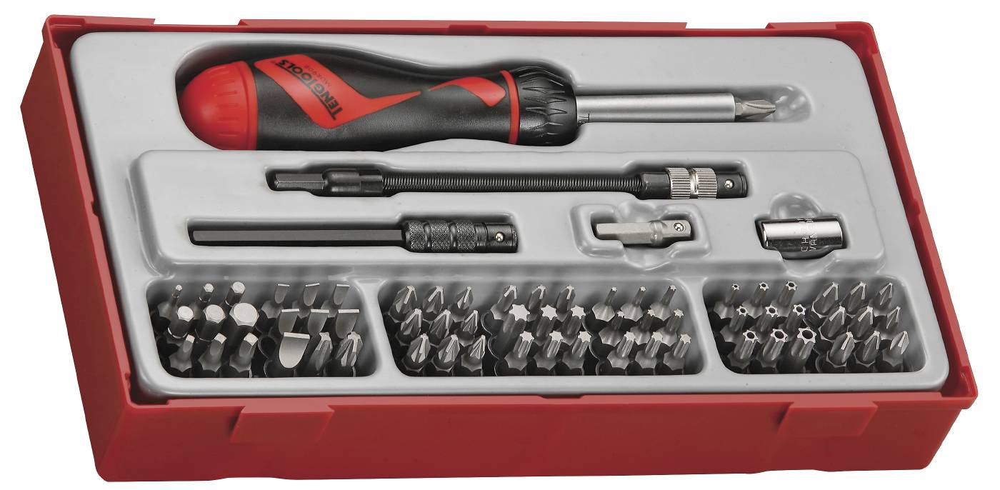 74 delars Bitsskruvmejselsats Teng Tools TTMD74