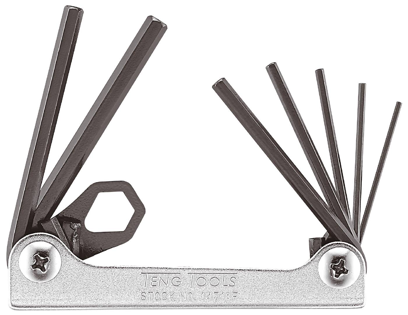Sexkantnycklar i sats. Tum. Teng Tools 1471AF - 1471AFA