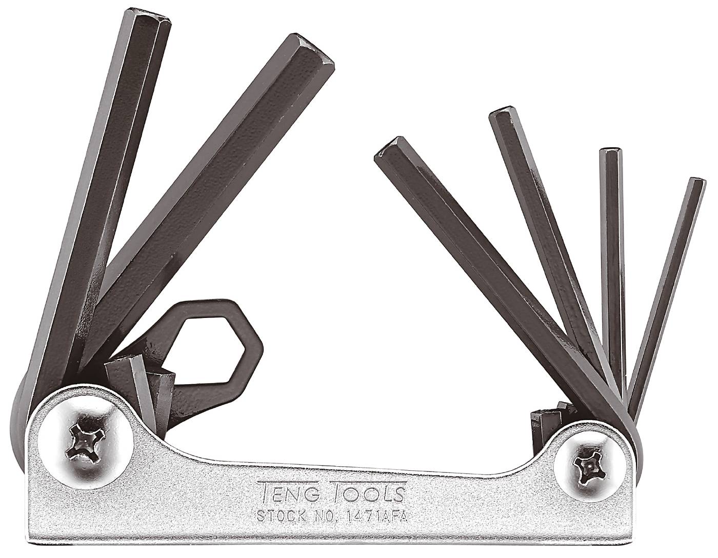 Sexkantnycklar i sats. Tum. Teng Tools 1471AF - 1471AFA