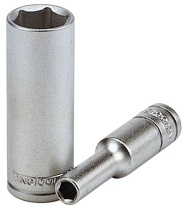 Hylsa. Med 1/4" fyrkantsfäste. Teng Tools M140604-C / M140613-C